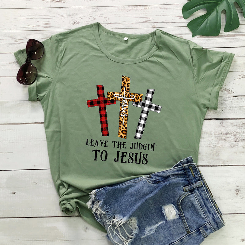 Cross Graphic Digital Printing Women's Short Sleeve