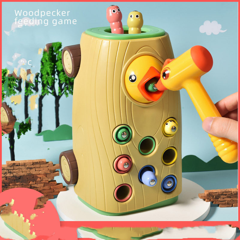 Music And Light Woodpecker Hammer Hammer Music Hamster Toy