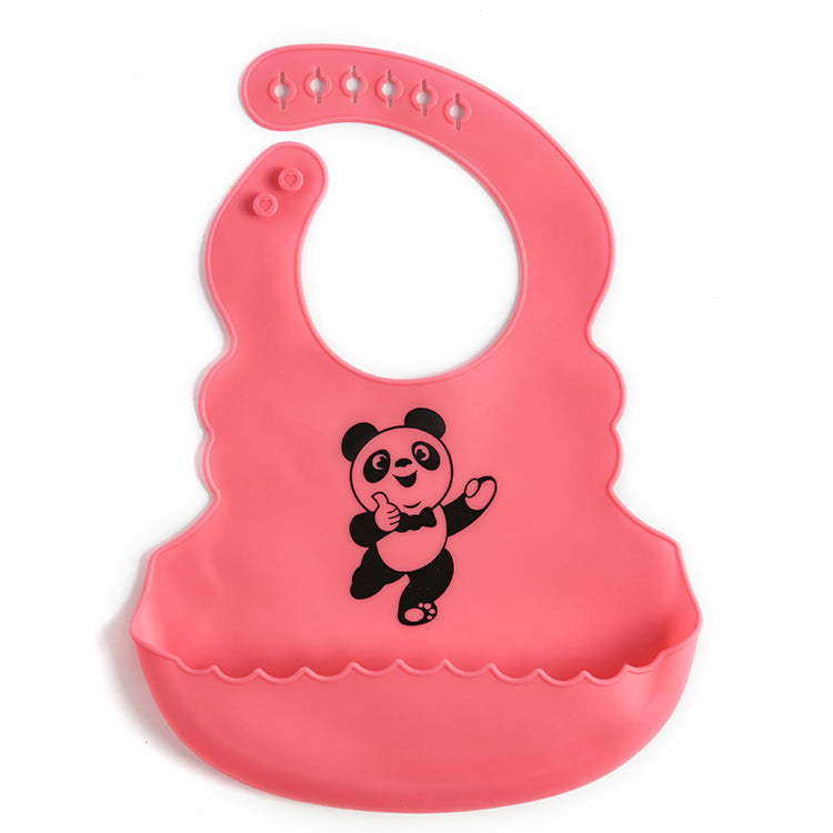 Food Grade Silicone Saliva Pocket Baby Eating Bib