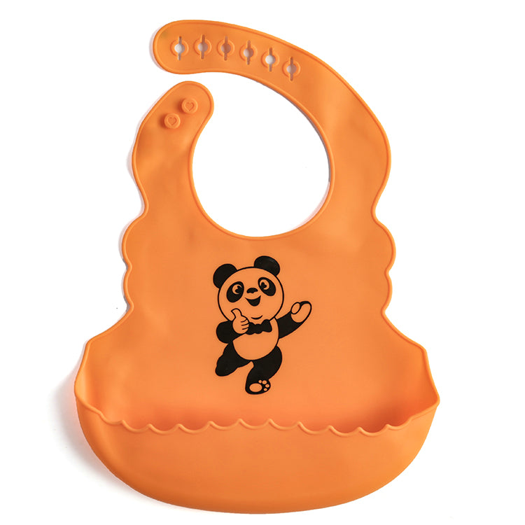 Food Grade Silicone Saliva Pocket Baby Eating Bib