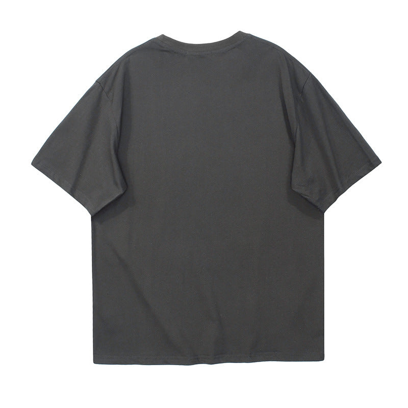 Men's Short Sleeve Black Dark Grey S-XL