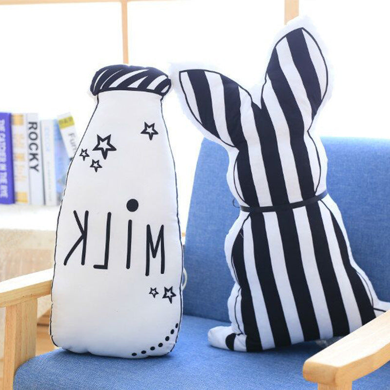 Toy New Product Dog Doll Pillow Back View Rabbit Feeding Bottle Cushion