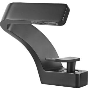 Black Hot And Cold Basin Faucet All Copper Household Single-Hole Hand Wash