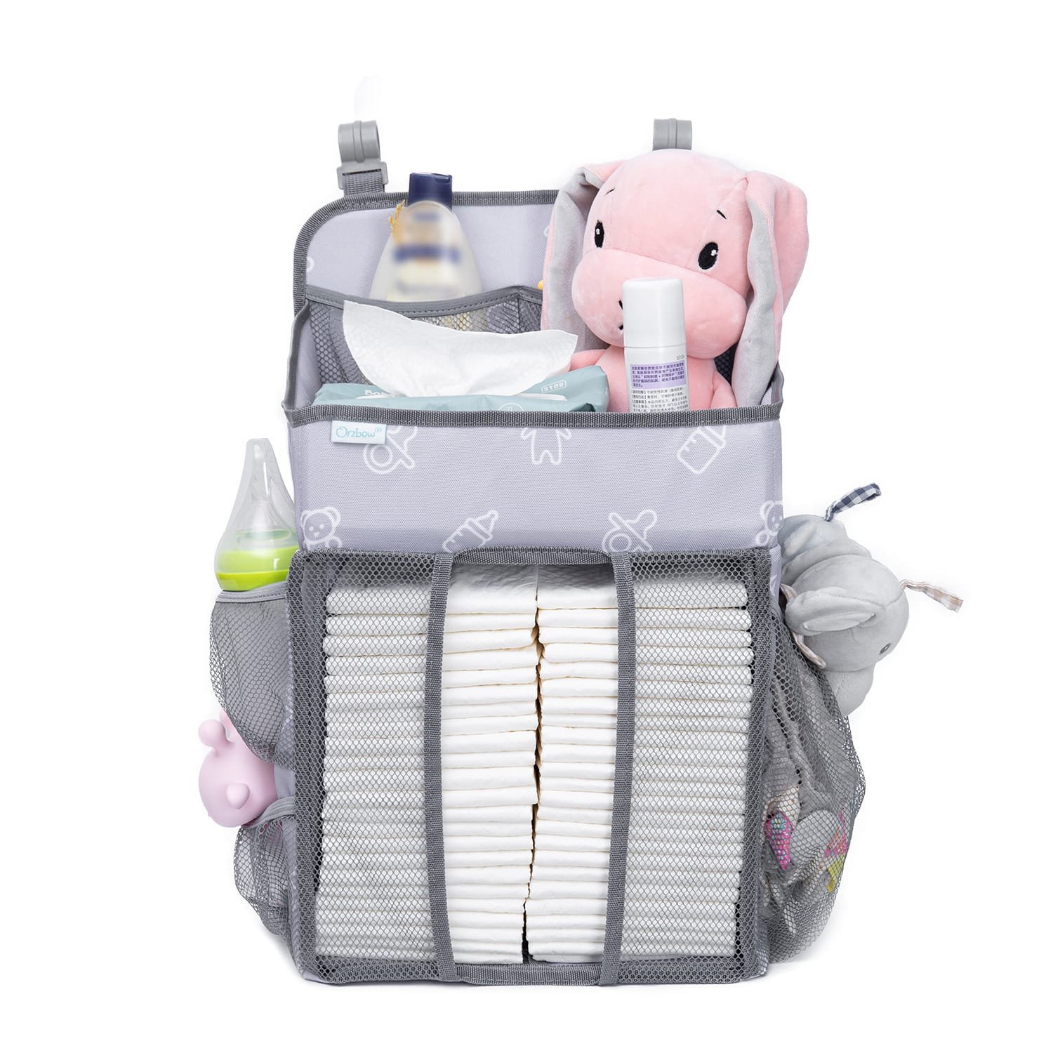 Multifunctional Diaper Bag Diaper Hanging Bag Hanging Basket Rack - Image 4